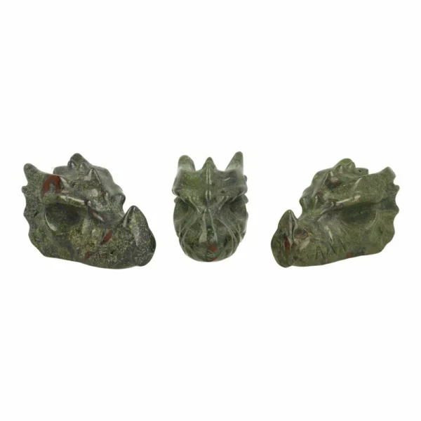 Leuke drakenbloedsteen drakenkop van 7cm lang, een fijne combinatie van de vorm en werking