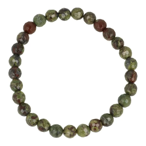 Fraaie facetgeslepen armband met kralen van 6mm