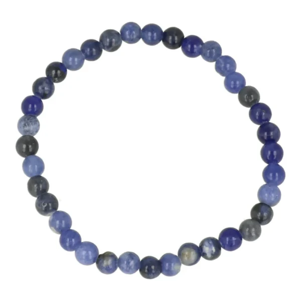 Fijne kwaliteit sodaliet kinderarmband met kralen van 4mm